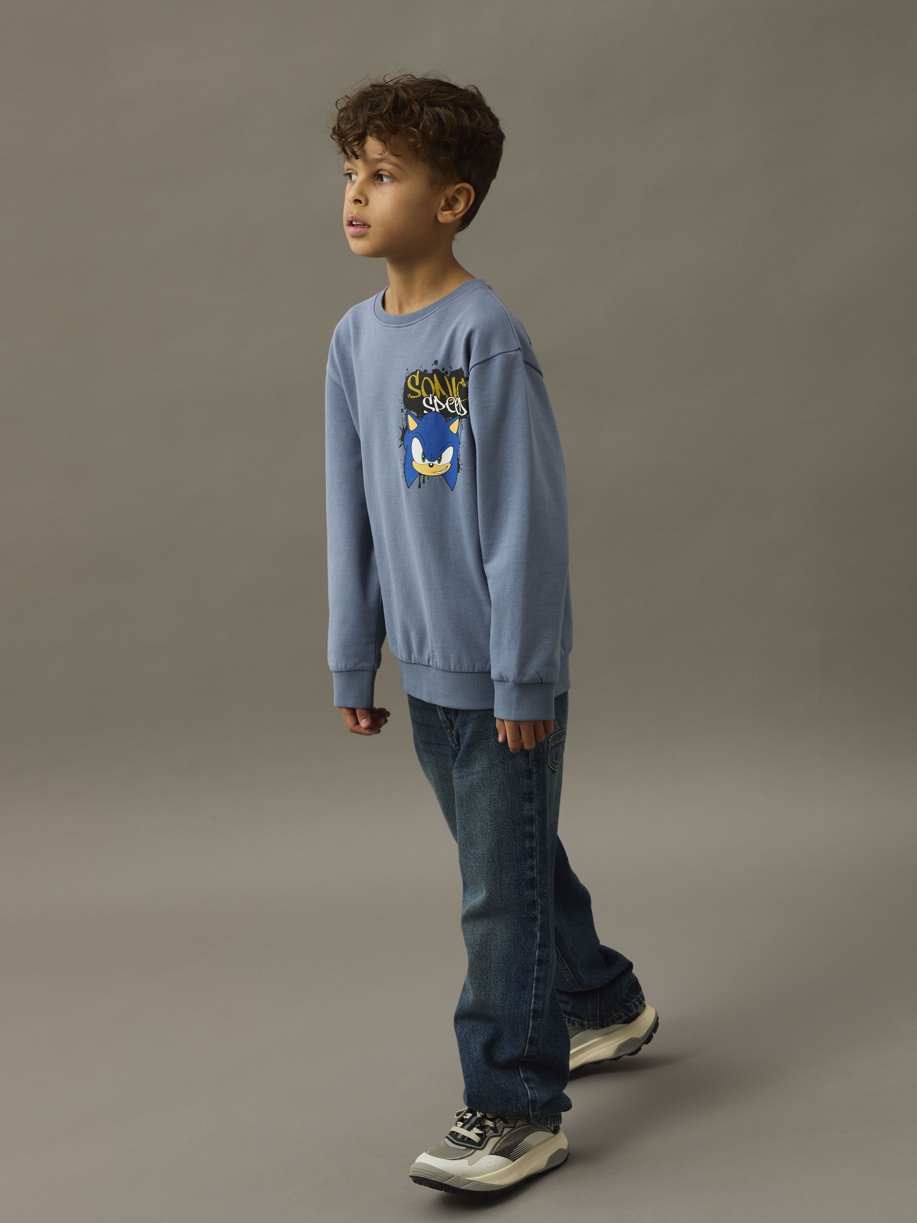Sudadera SONIC con print trasero - name it - Azul Azul-1