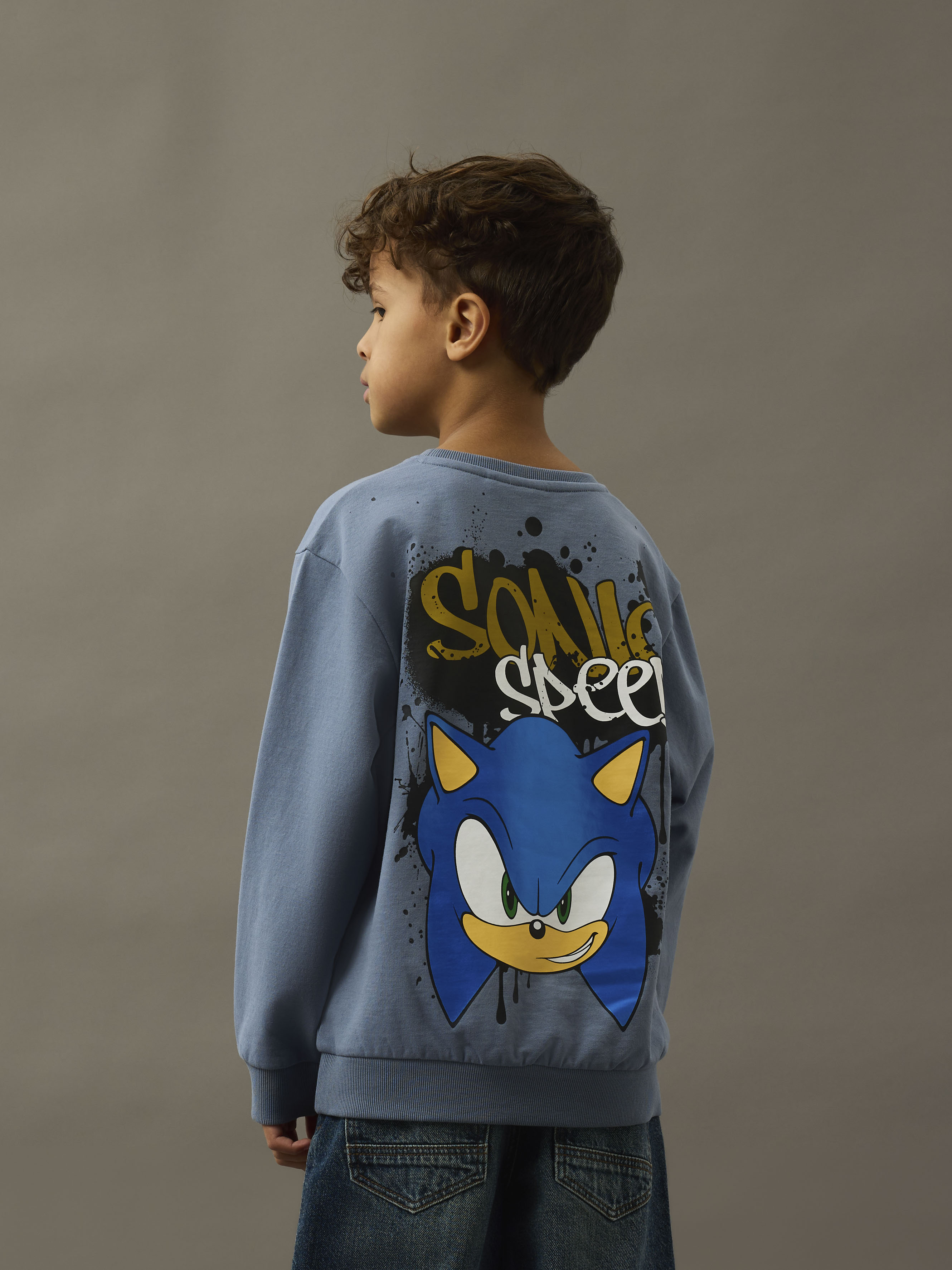 Sudadera SONIC con print trasero - name it - Azul Azul-2