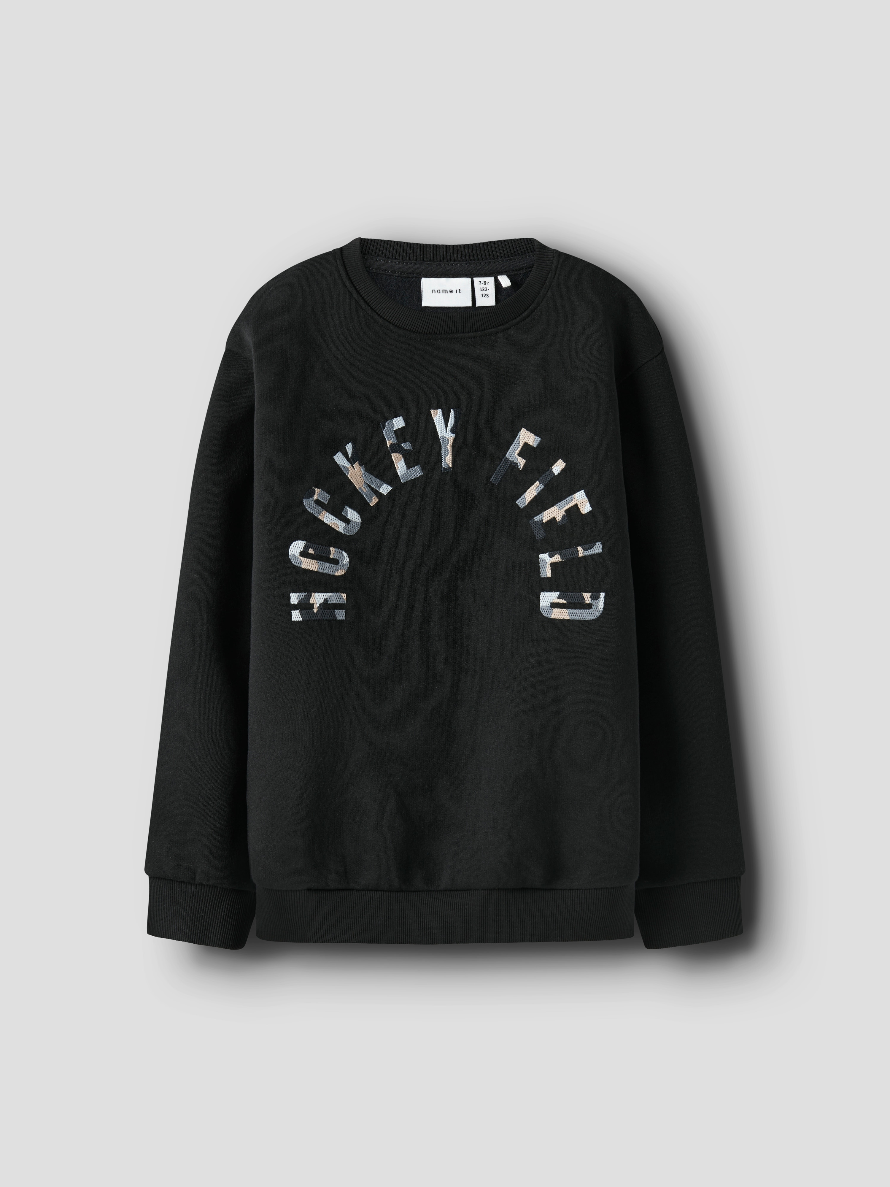 Sudadera con detalle camuflaje - name it - Negro Negro-1