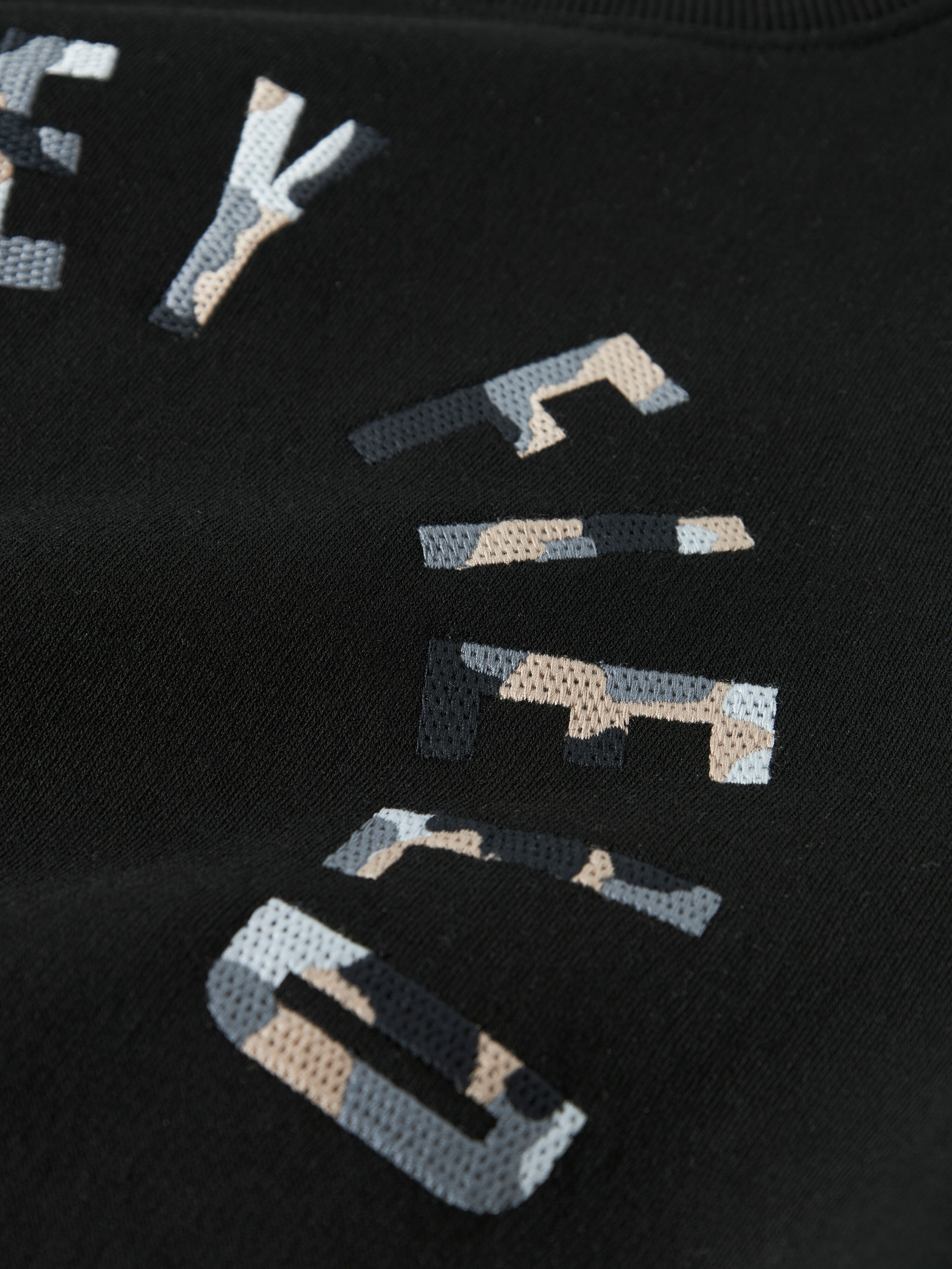 Sudadera con detalle camuflaje - name it - Negro Negro-3