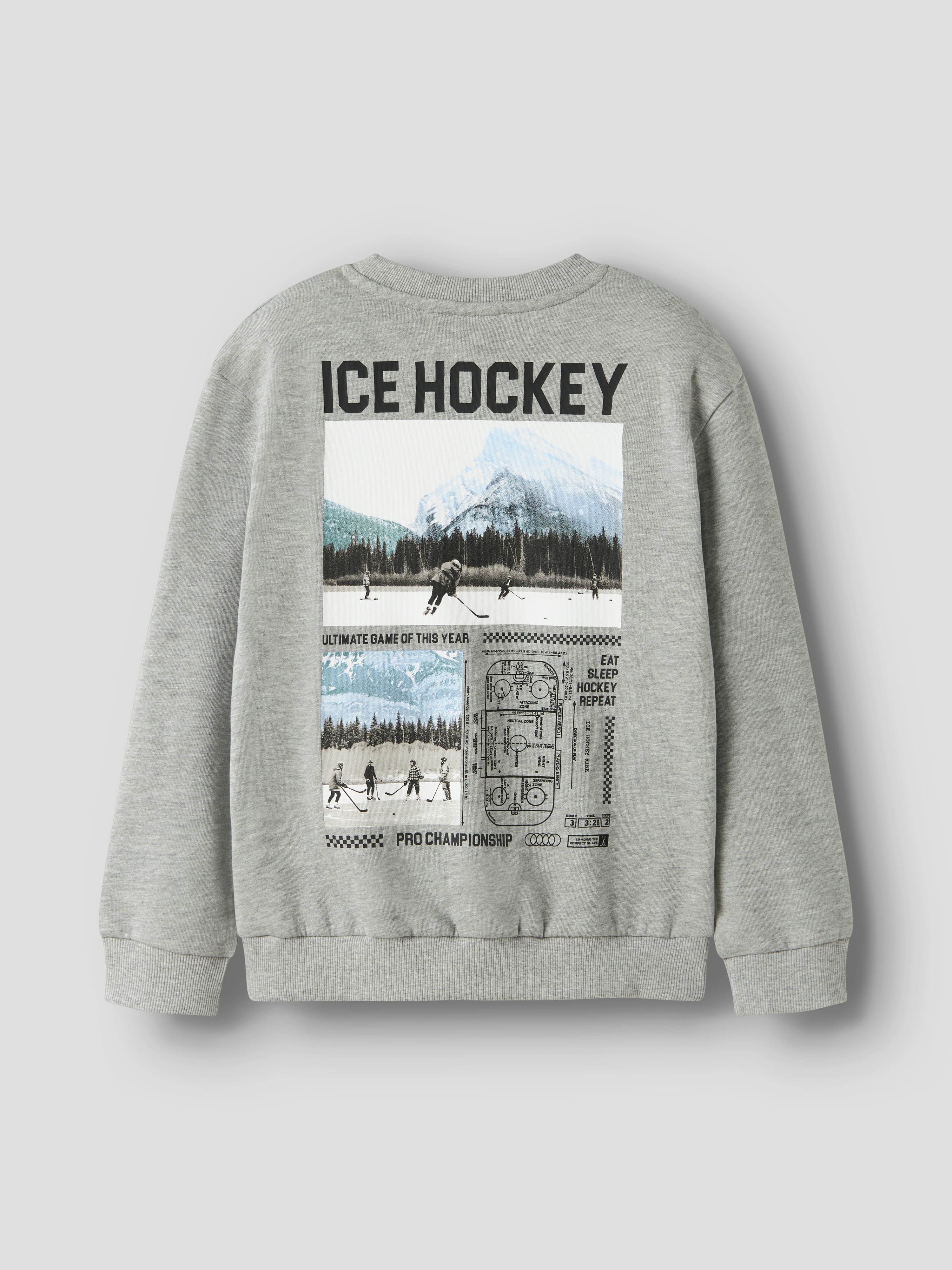 Sweatshirt com Estampado na Parte Traseira name it Cinzento-2