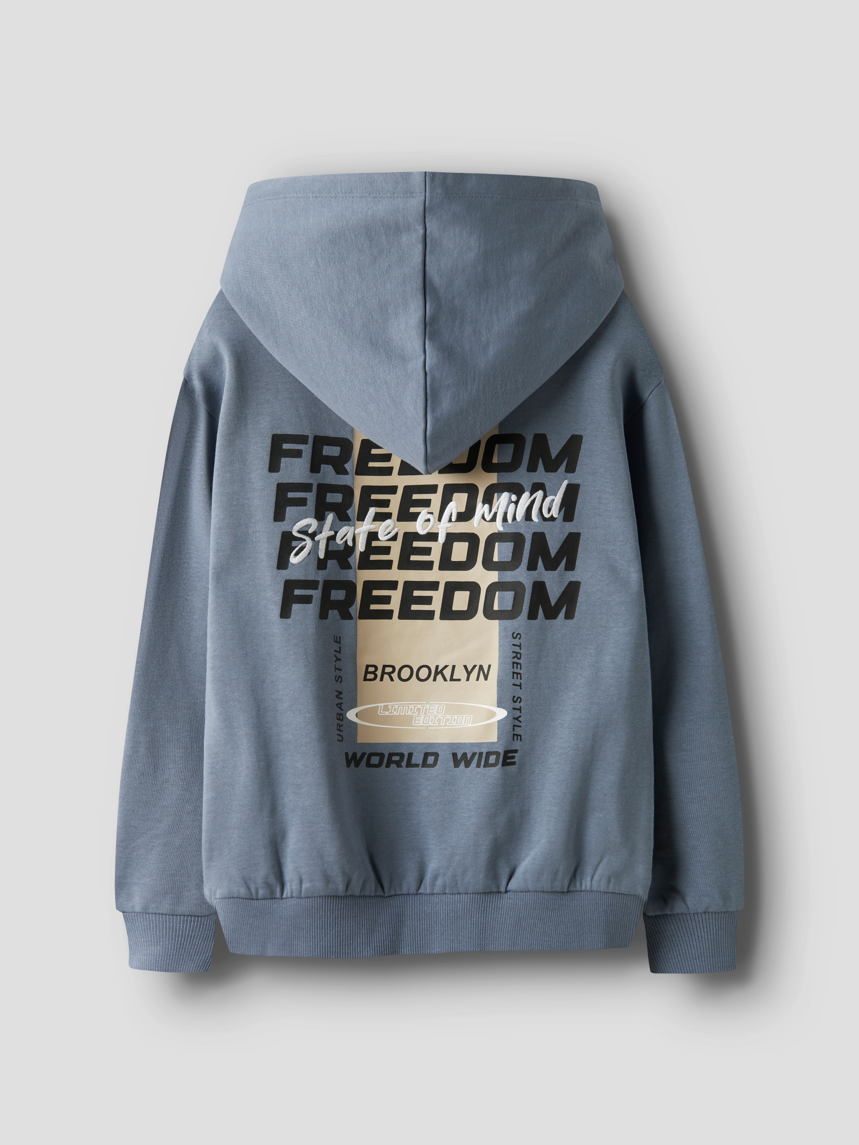 Sweatshirt com Estampado na Parte Traseira name it Azul-4