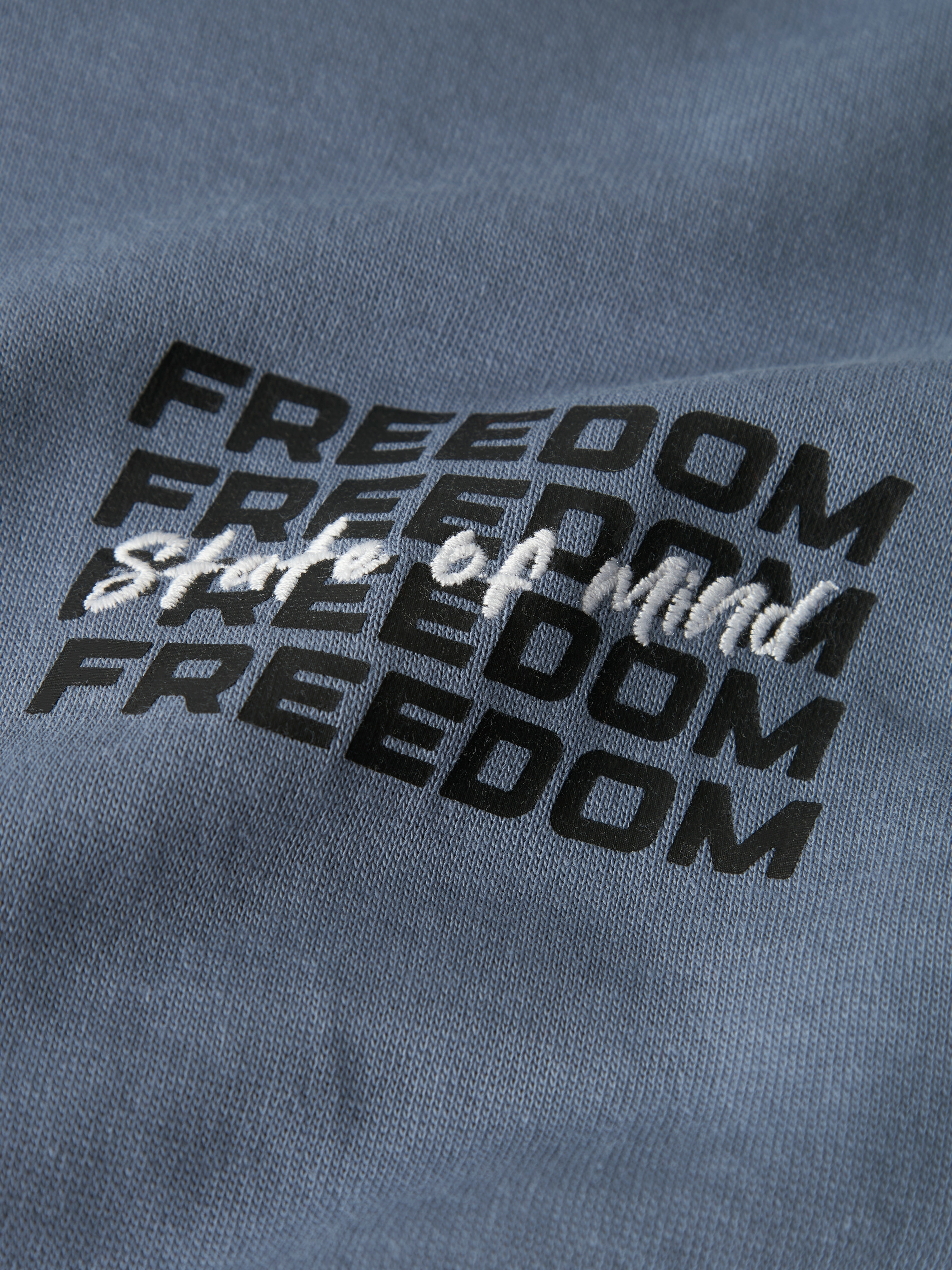 Sweatshirt com Estampado na Parte Traseira name it Azul-5