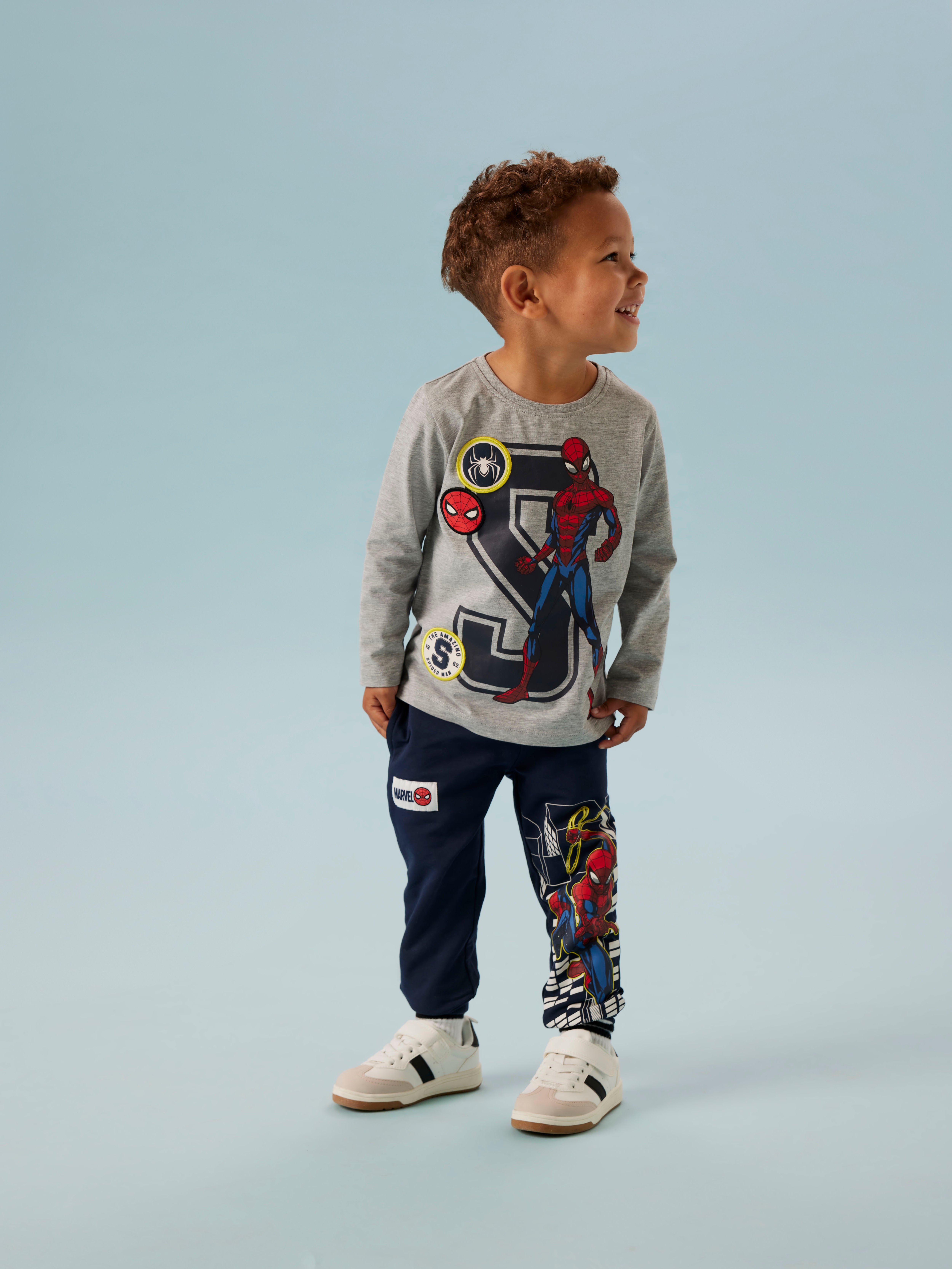 Sweatshirt Homem-Aranha Cinzento-2