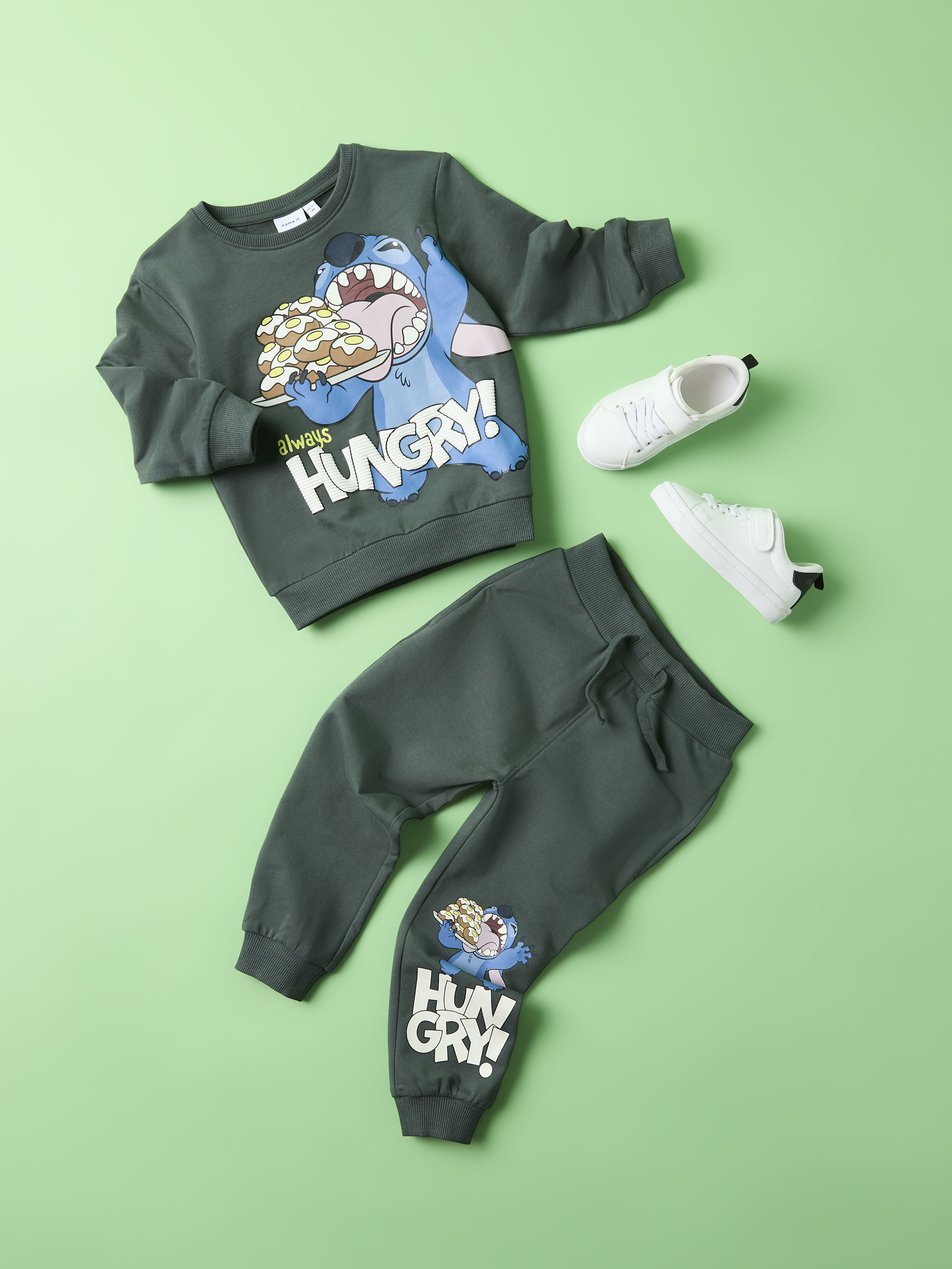 Sweatshirt Stitch name it Verde-4