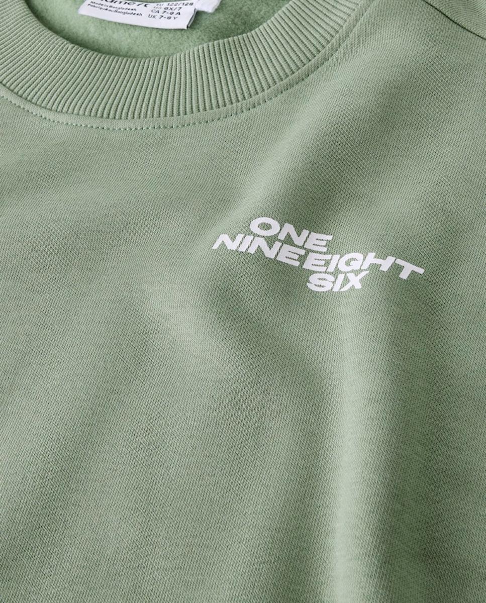 Sweatshirt com Mensagem Subtil name it Verde-5