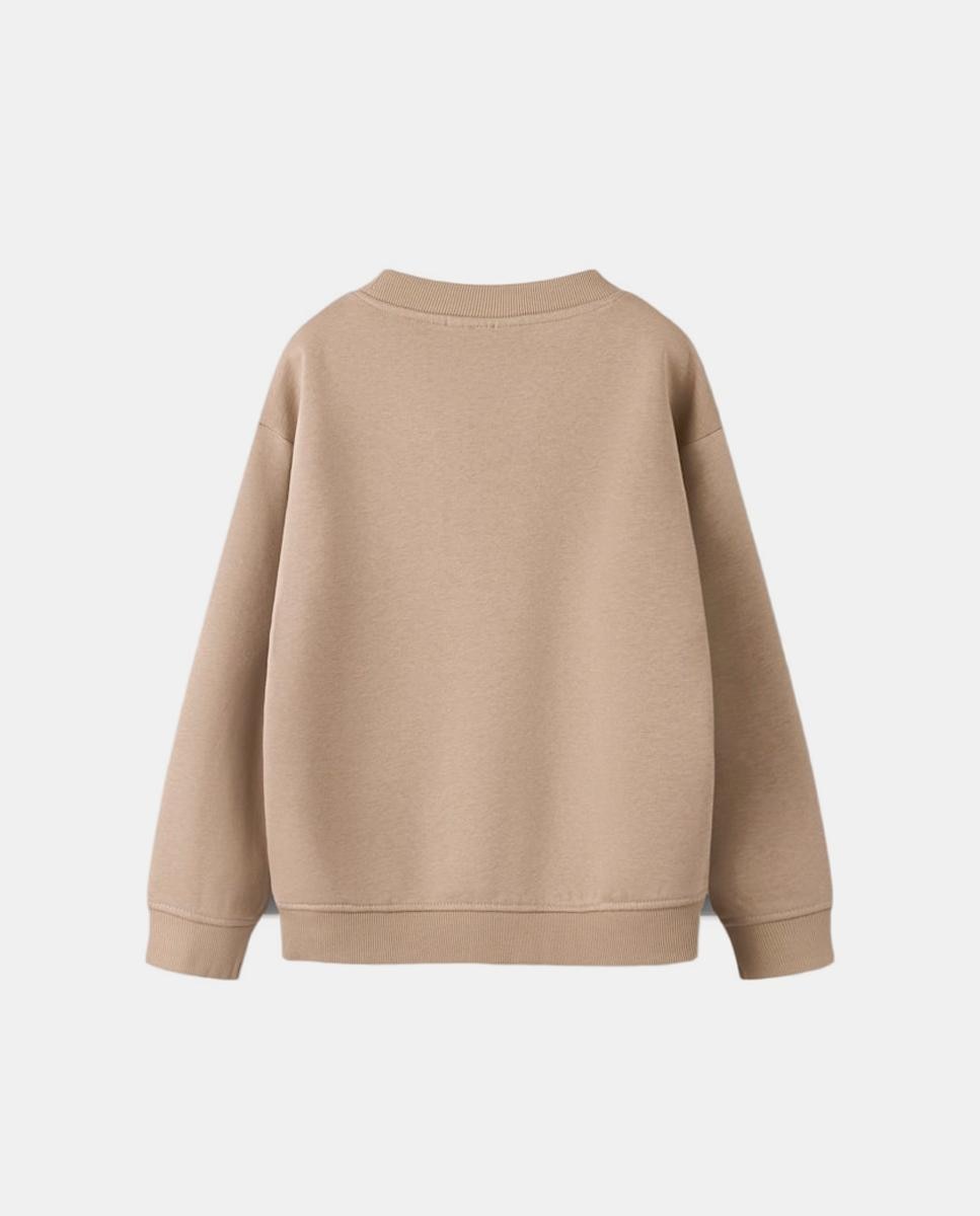 Sweatshirt com Mensagem Subtil name it Castanho-2