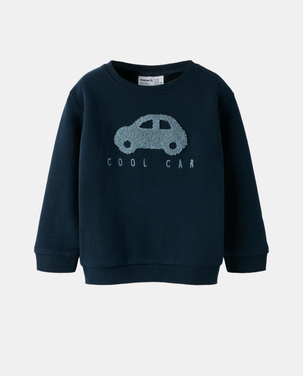 Sweatshirt com Carro Azul-marinho-2