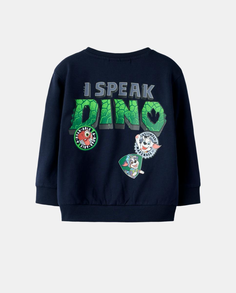 Sweatshirt Patrulha Pata de Manga Comprida Azul-marinho-2