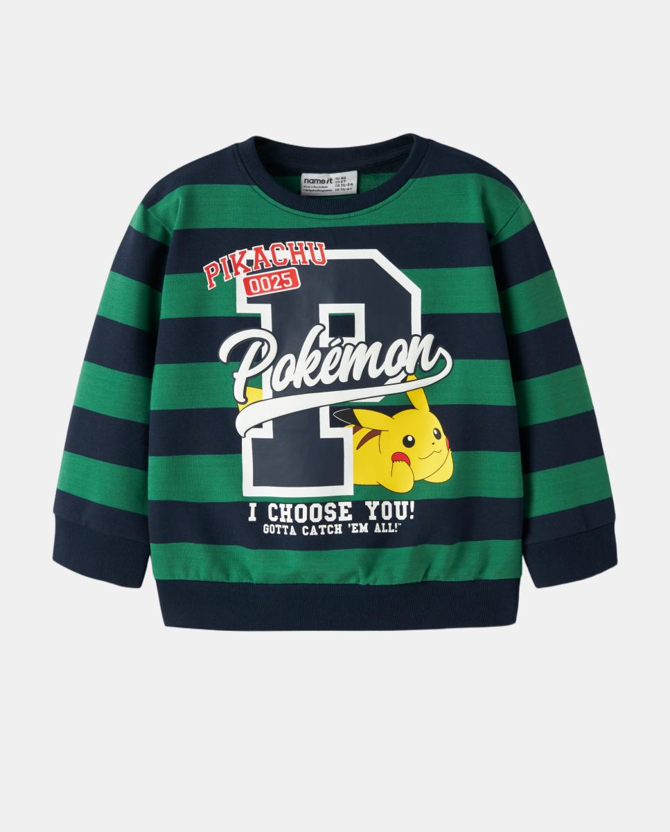 Sweatshirt Pokémon sem Capuz Verde-3
