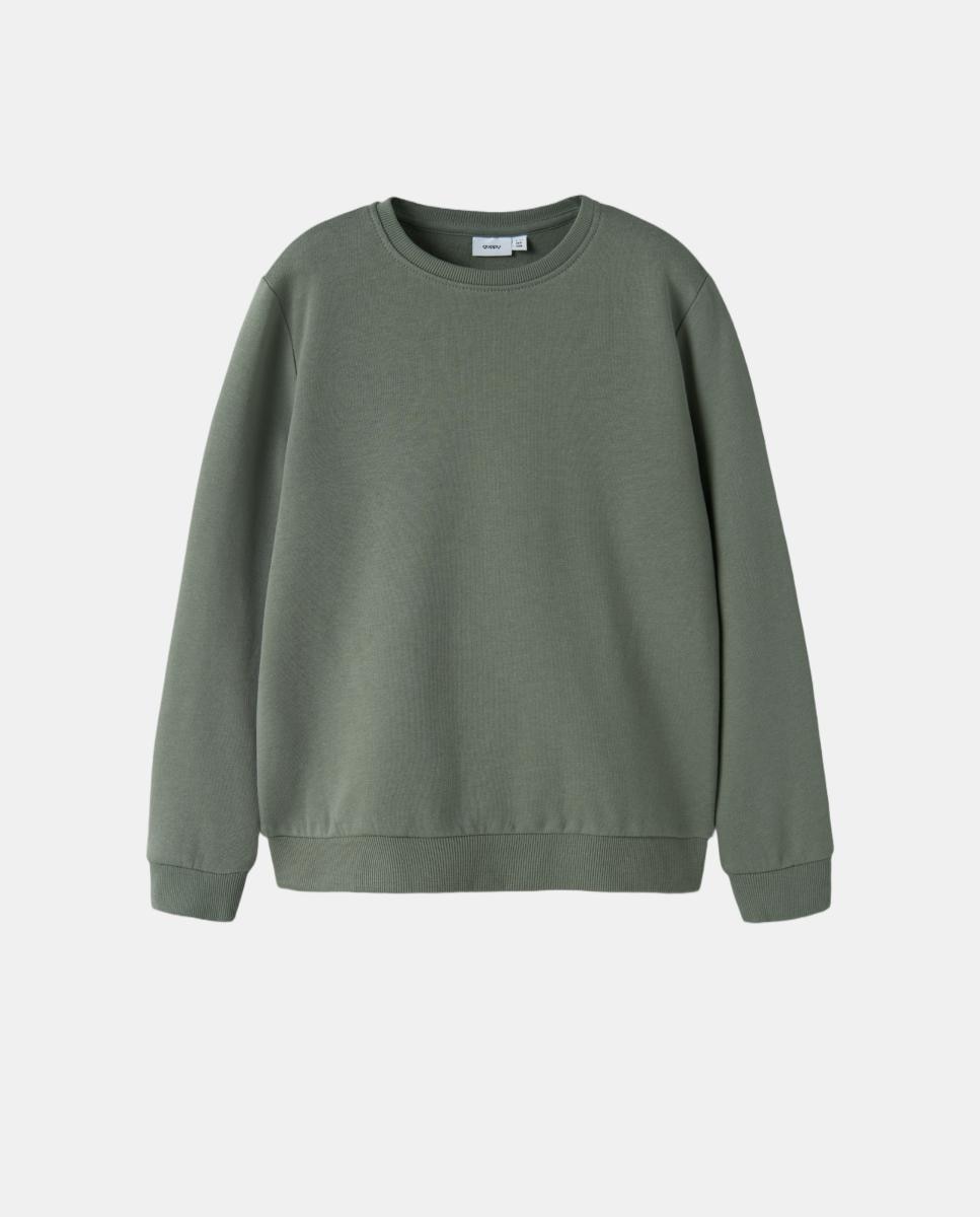 Sweatshirt com Estampado Traseiro Verde-3