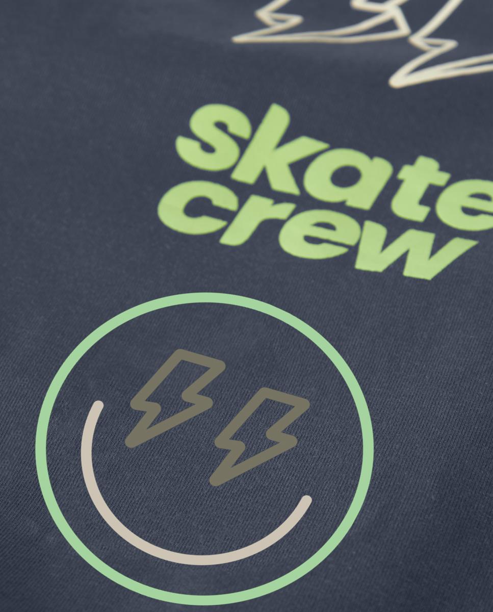 Sweatshirt de Skate para Menino Azul-4
