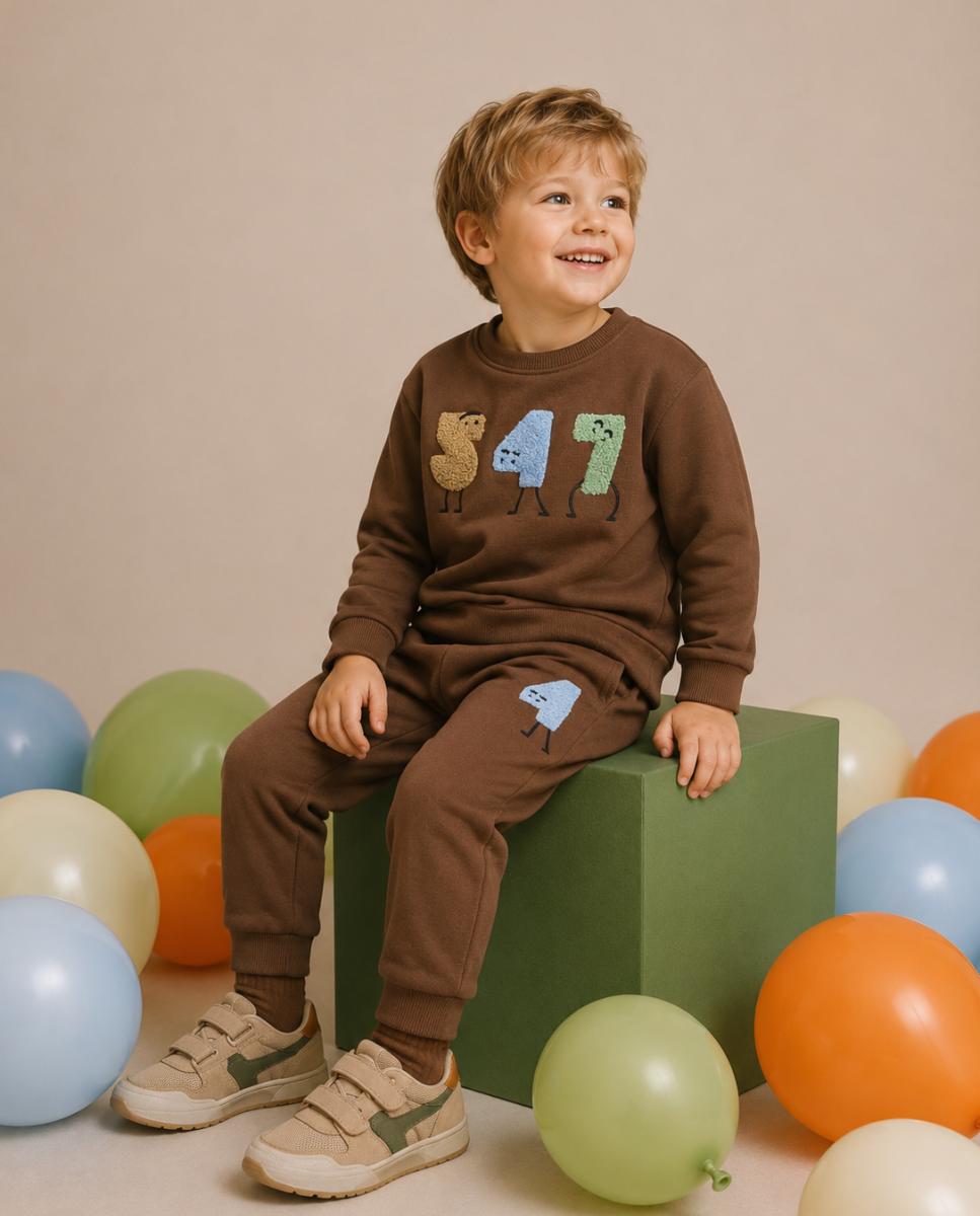 Imagen 0 de Sudadera de niño Marrón oscuro