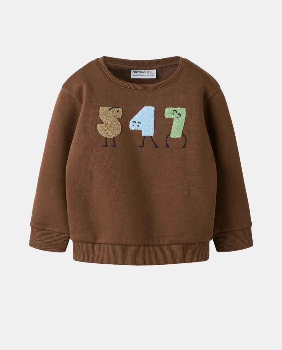 Sudadera de niño - name it - Marrón oscuro Marrón oscuro-2