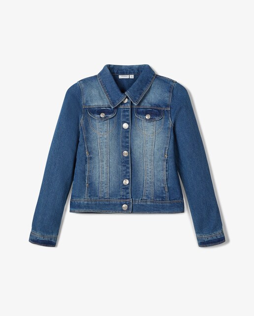 Imagem 0 de Blusão de ganga azul de menina