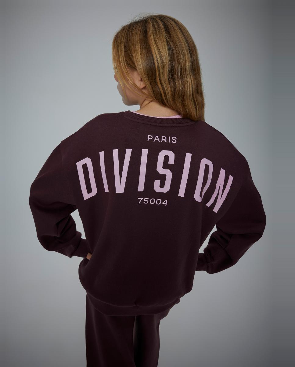 Sweatshirt com Mensagem no Ombro Roxo-2