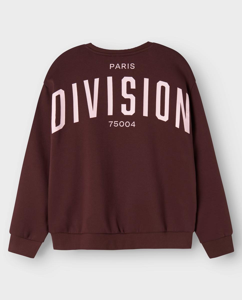 Sweatshirt com Mensagem no Ombro Roxo-4