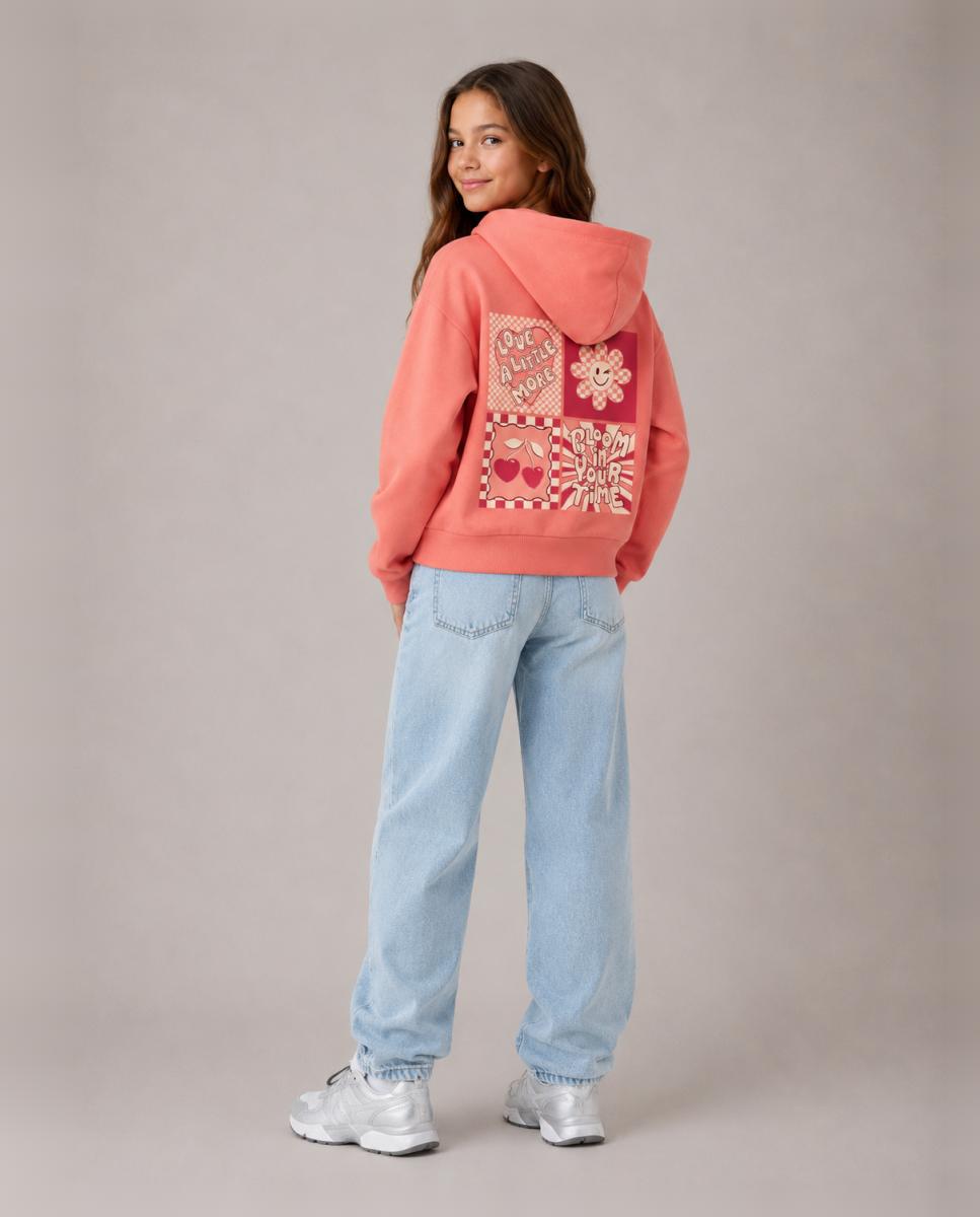 Sweatshirt com Calções Rosa-2