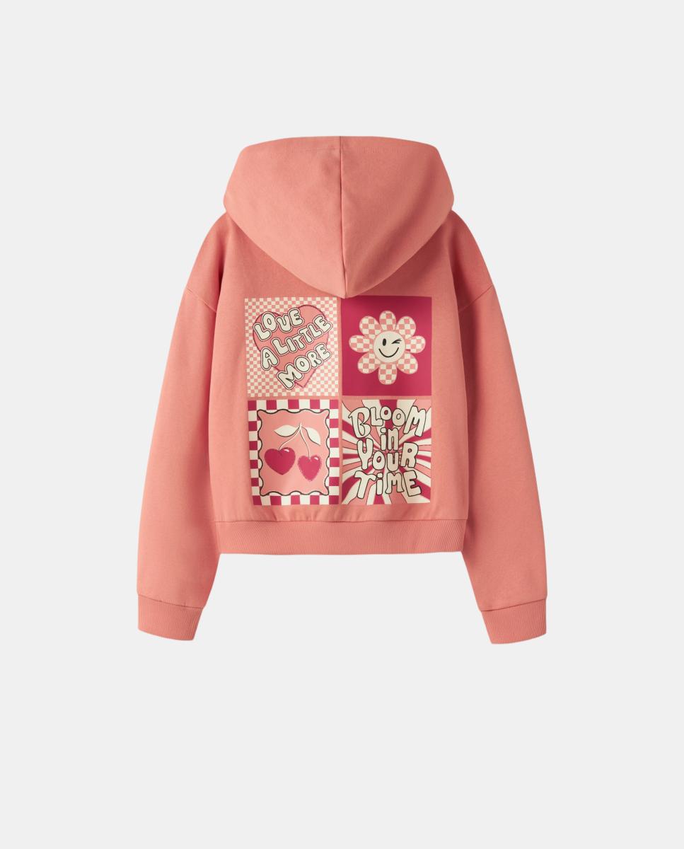 Sweatshirt com Calções Rosa-4