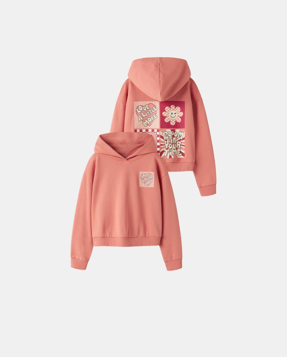 Sweatshirt com Calções Rosa-6