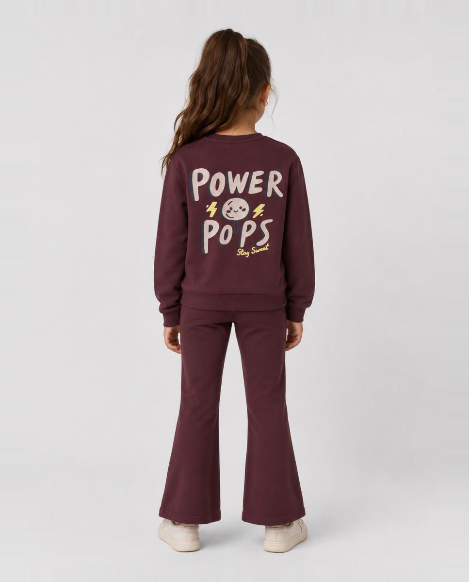 Sweatshirt com Estampado Traseiro Bordeaux-5