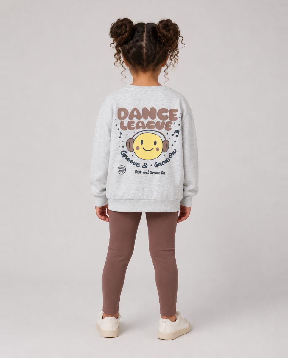 Sweatshirt com Estampado Traseiro Cinzento-claro-5