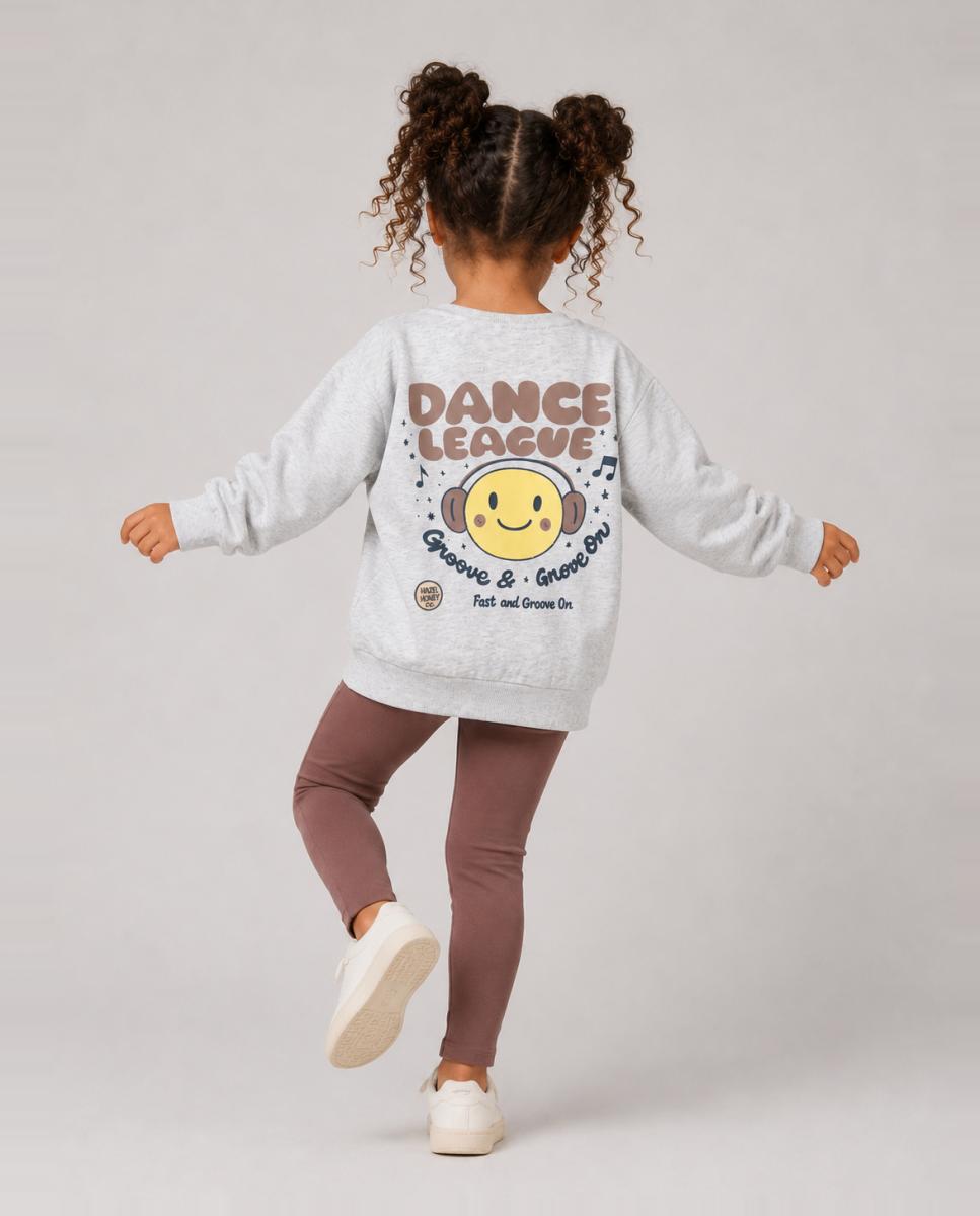 Sweatshirt com Estampado Traseiro Cinzento-claro-6