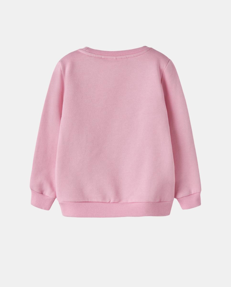 Sweatshirt de Menina com Detalhe 3D Rosa-4