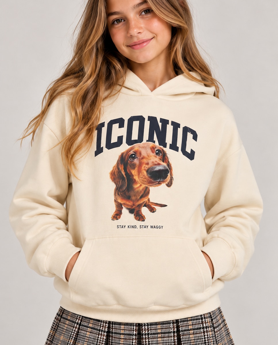 Imagem 0 de Sweatshirt de Cão Salsicha com Capuz