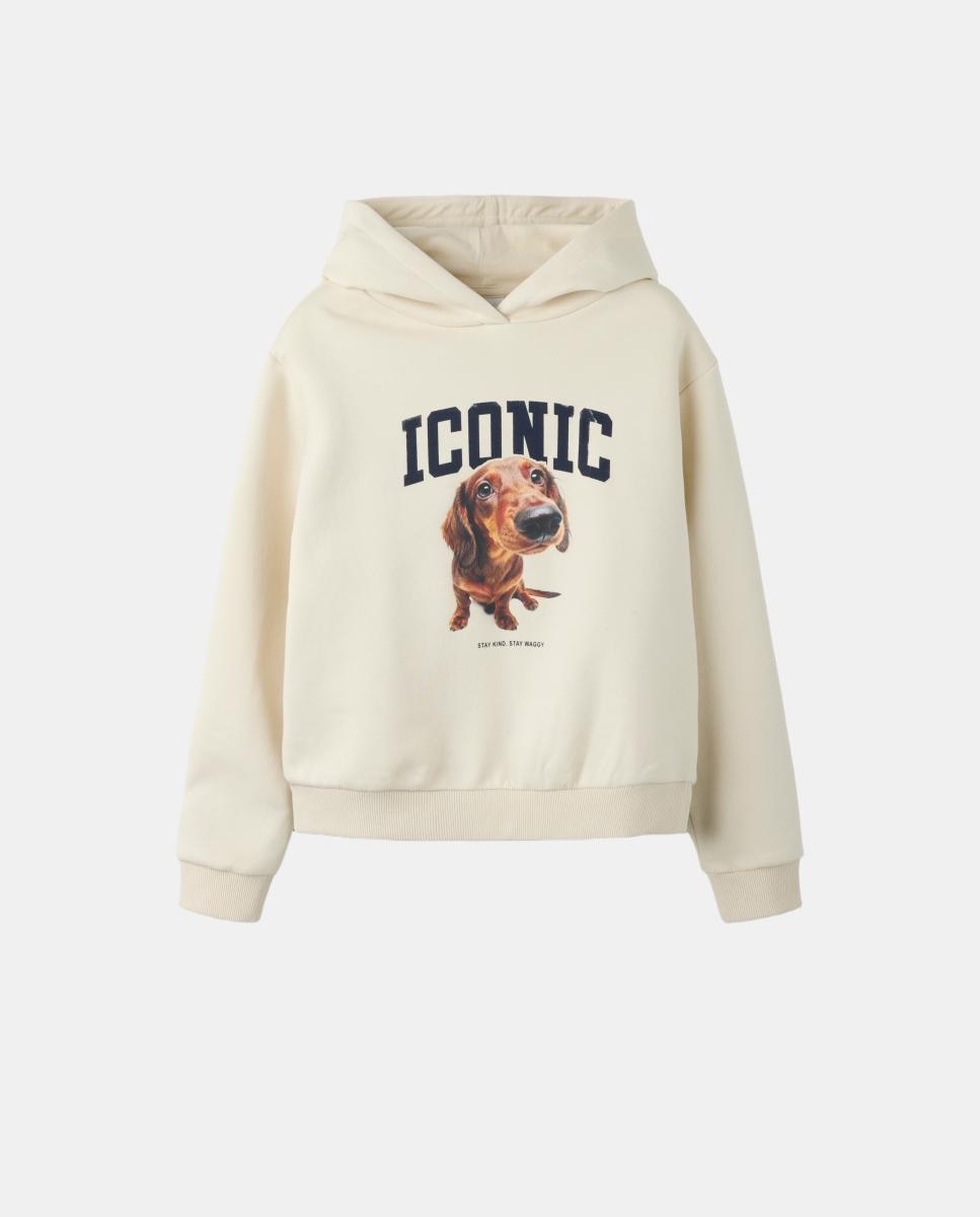 Sudadera perro salchicha con capucha - name it - Blanco Blanco-2