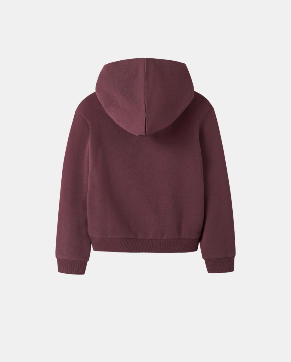 Sweatshirt de Cão Salsicha com Capuz Bordeaux-3