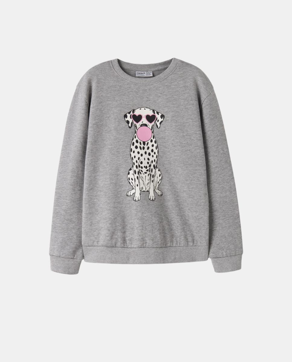 Sudadera de manga larga de niña - name it - Gris Gris-2
