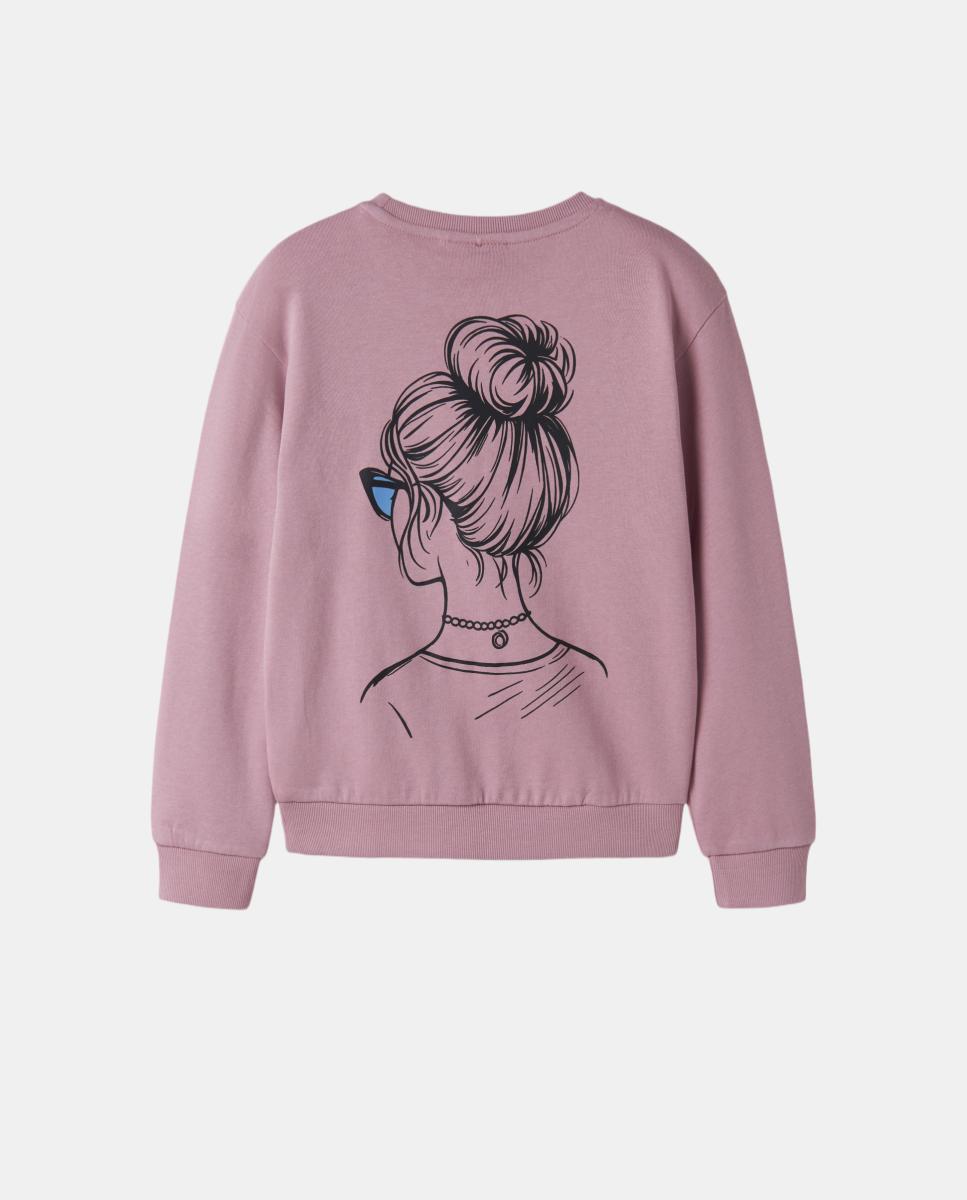 Sudadera de manga larga de niña - name it - Rosa Rosa-3