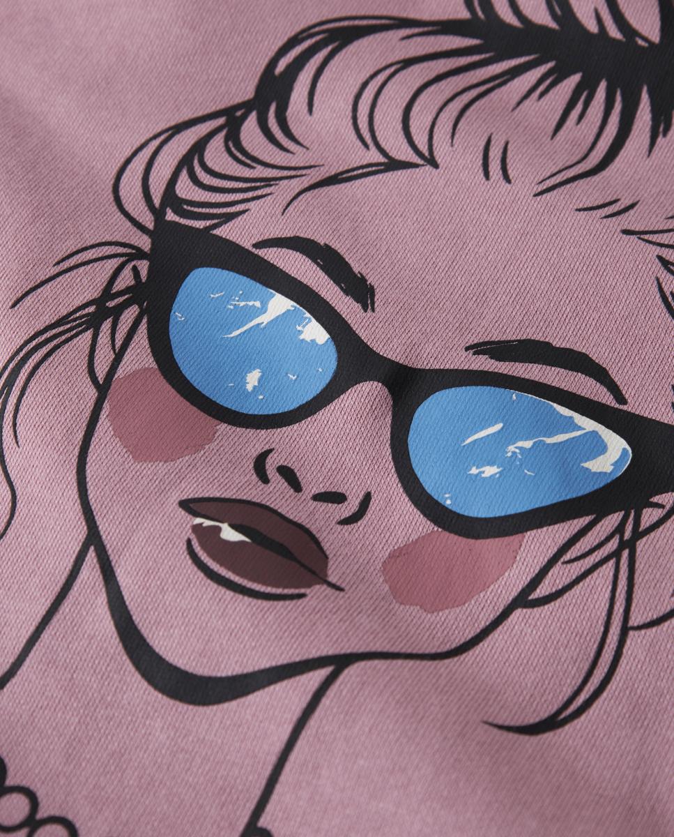 Sudadera de manga larga de niña - name it - Rosa Rosa-4