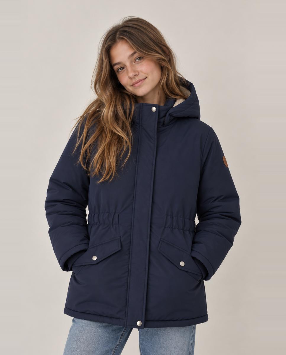 Chaquetón de niña con cremallera - name it - Azul marino Azul marino-1