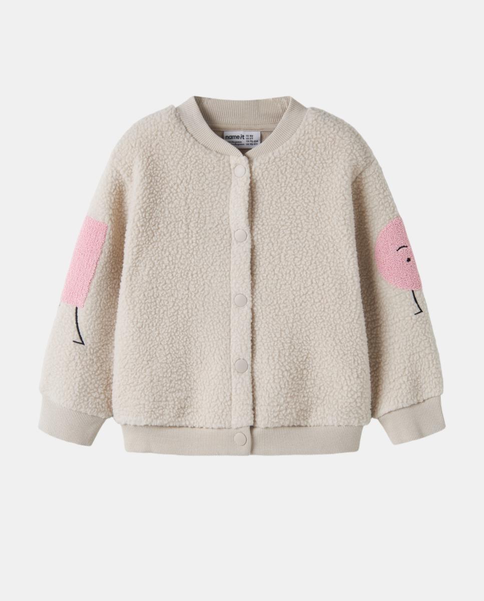 Chaqueta teddy de niña - name it - Beige Beige-3