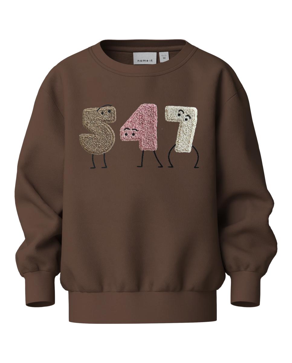 Imagen 0 de Sudadera de niña Marrón oscuro