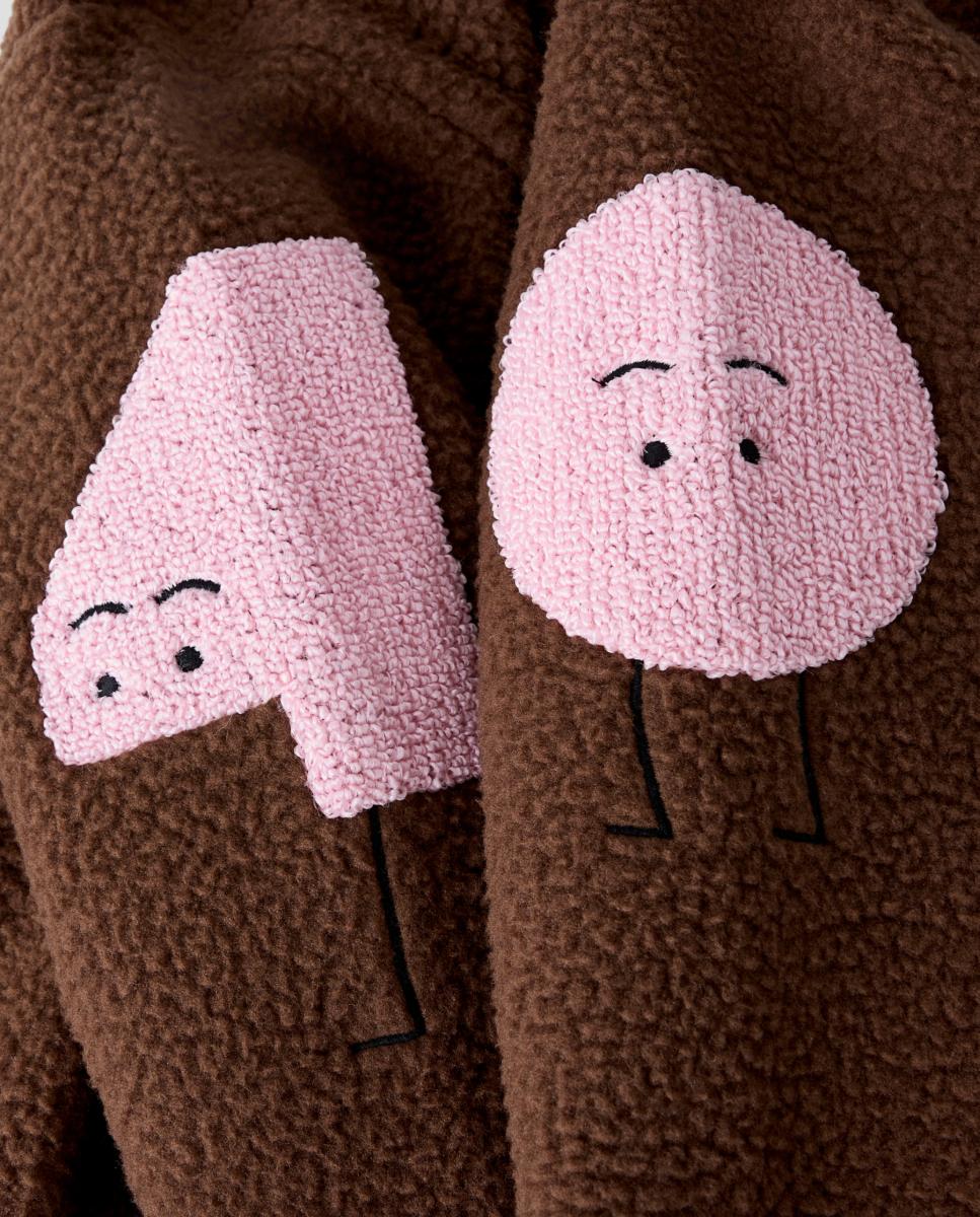 Casaco Teddy para Menina Castanho-escuro-5