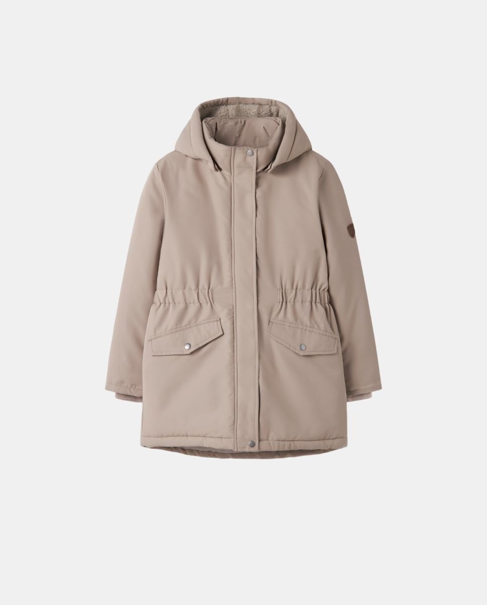 Chaquetón de niña con cremallera - name it - Beige Beige-2