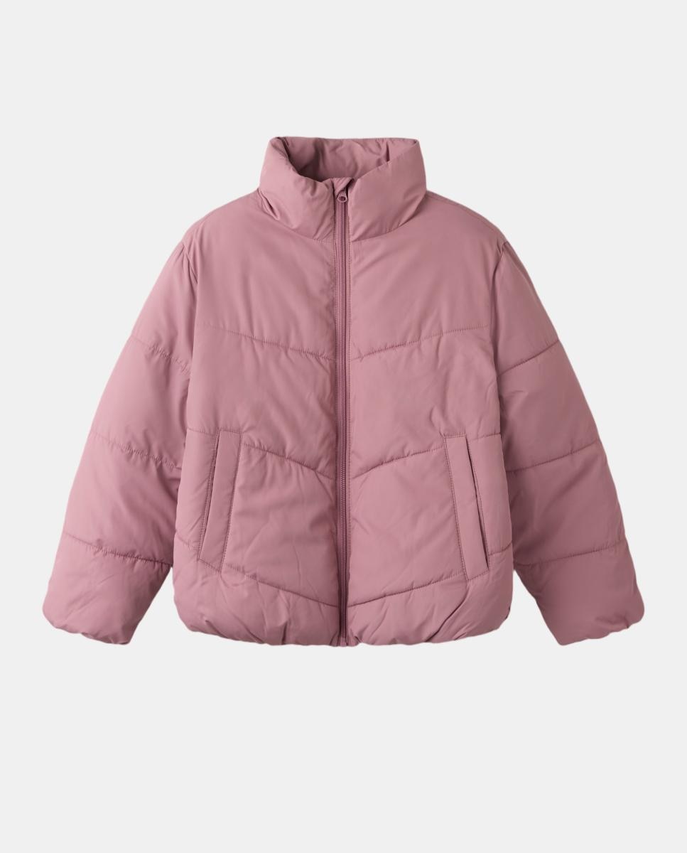 Sobretudo Acolchoado Rosa-2