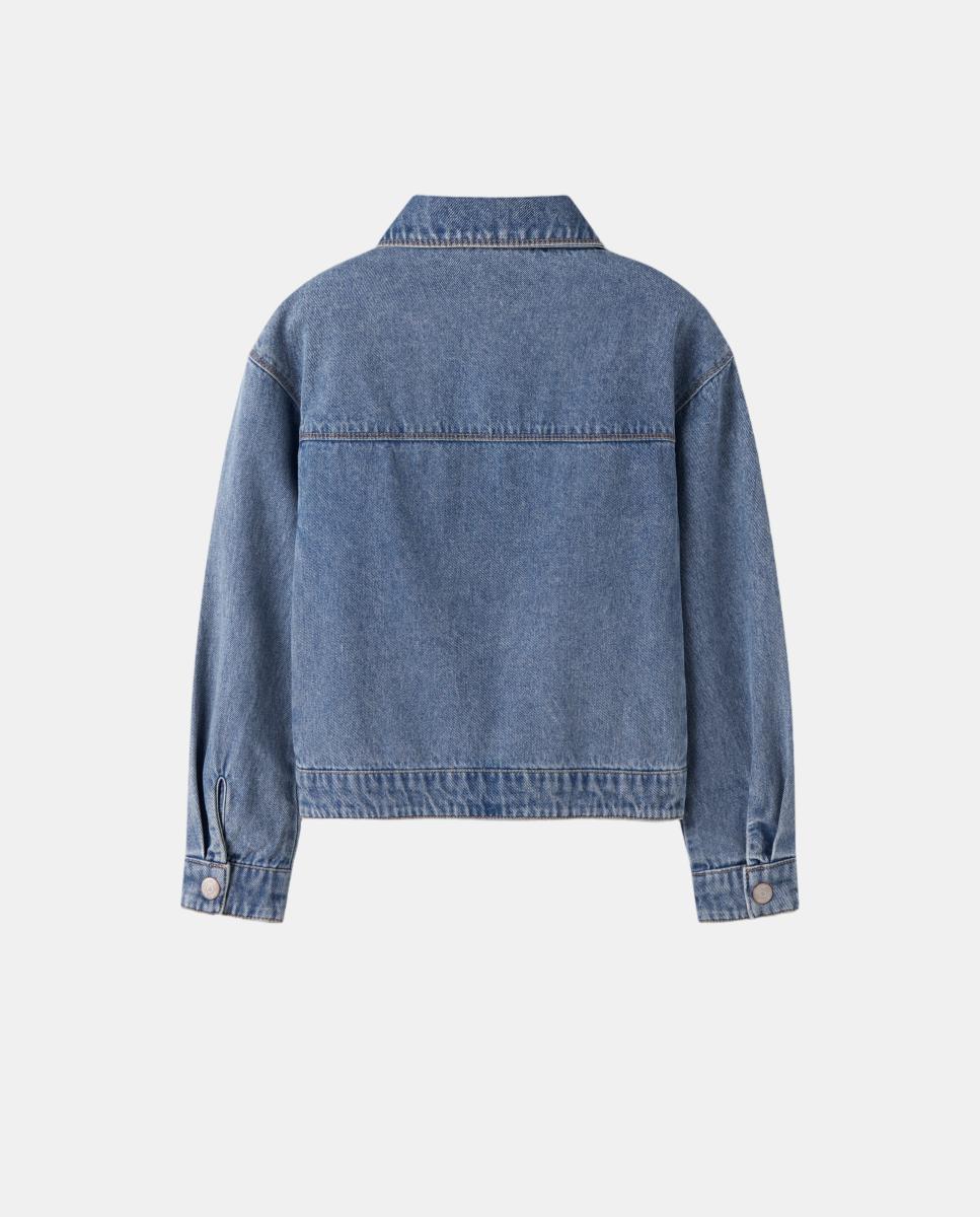 Casaco de Ganga Azul-4