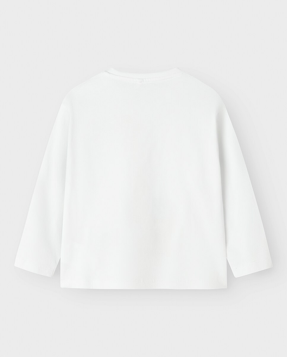 Camisola de manga comprida Branco-2