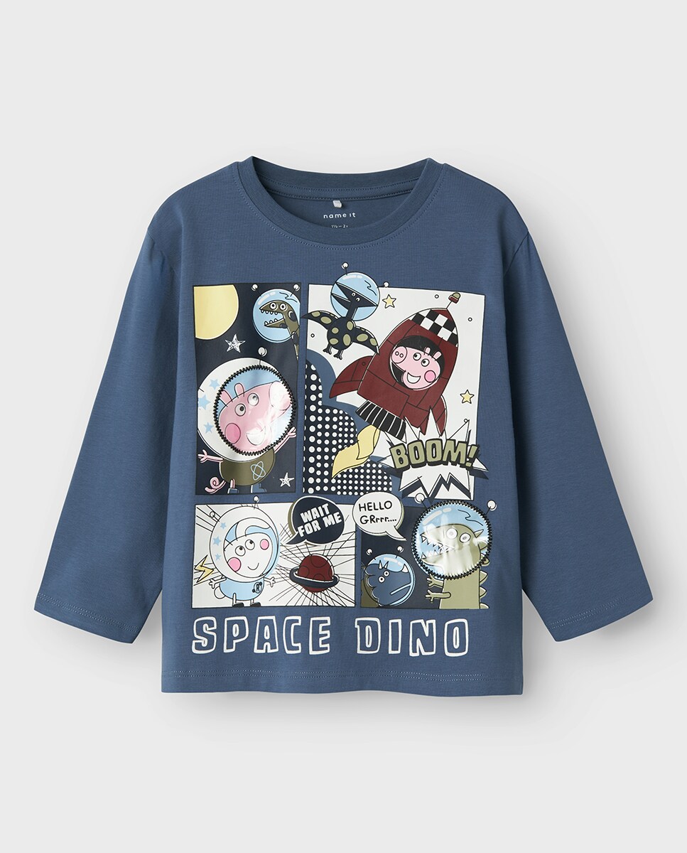 T-shirt Peppa Pig Azul-2