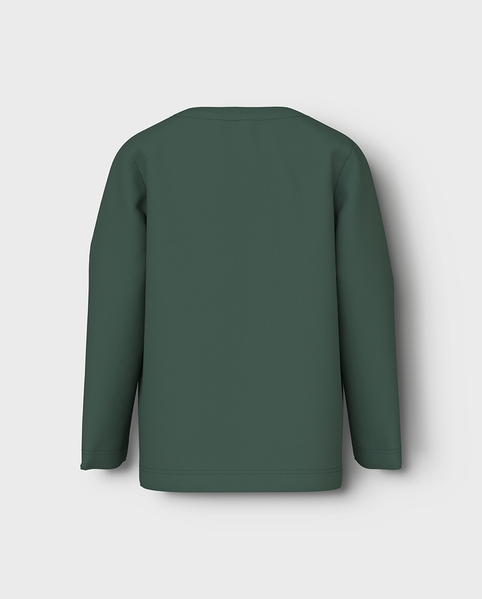 T-shirt com Estampado Verde-3