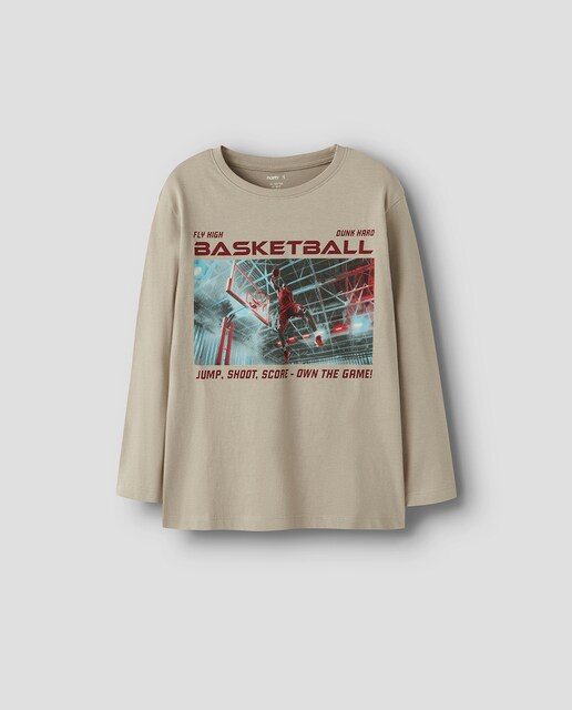 Imagen 0 de Camiseta niño con print en el frontal