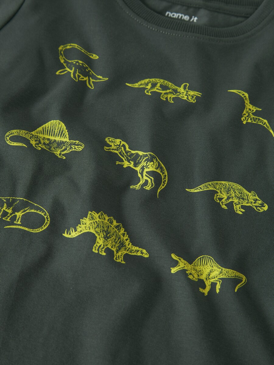 T-shirt com Estampado Verde-3