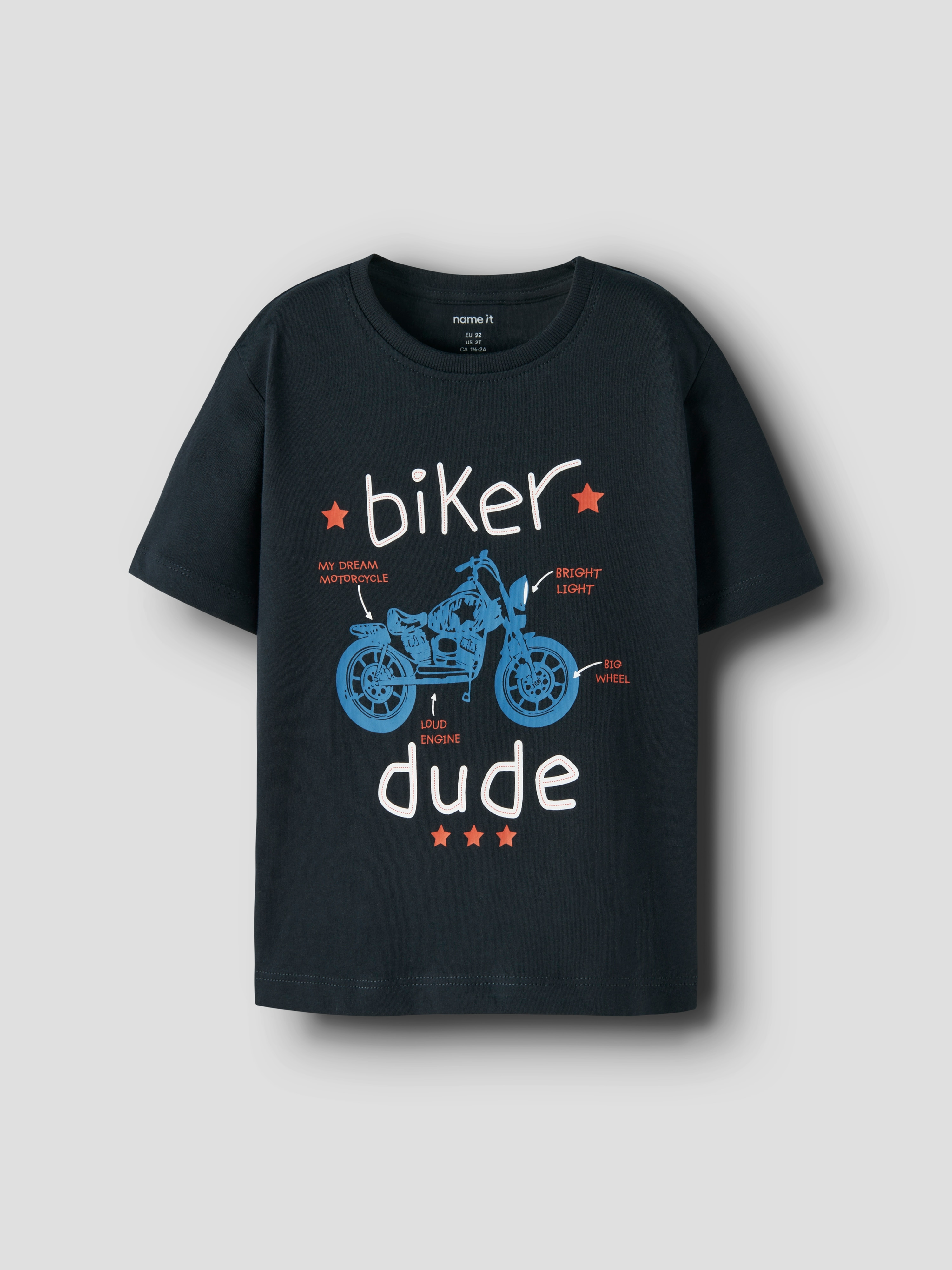 Camiseta de manga corta de niño - name it - Azul Azul-1