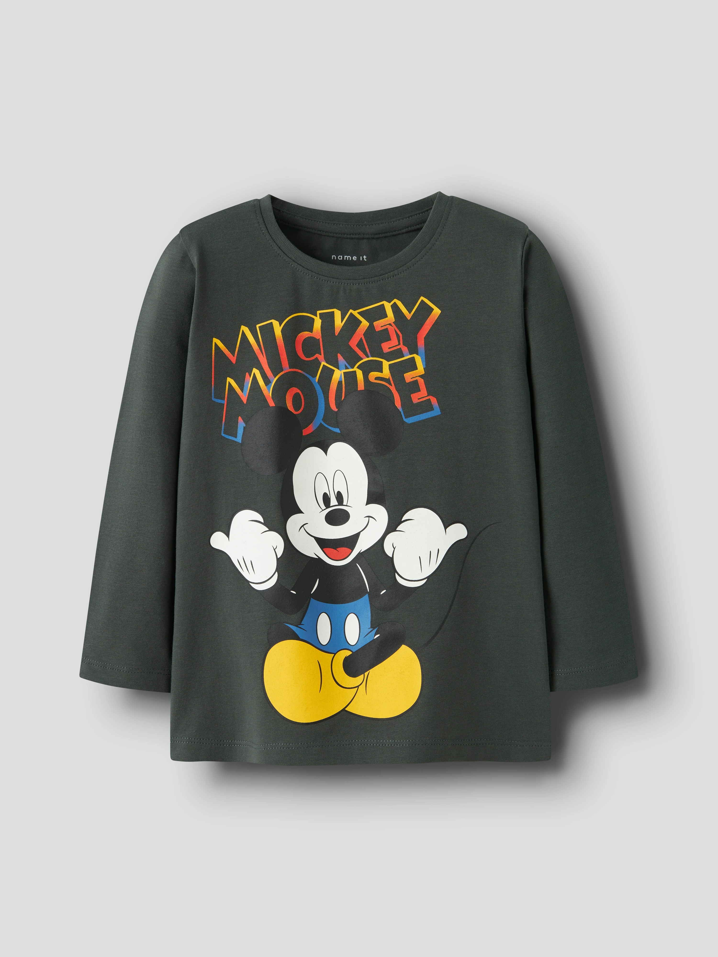 Camisola Mickey de Manga Comprida name it Verde-1