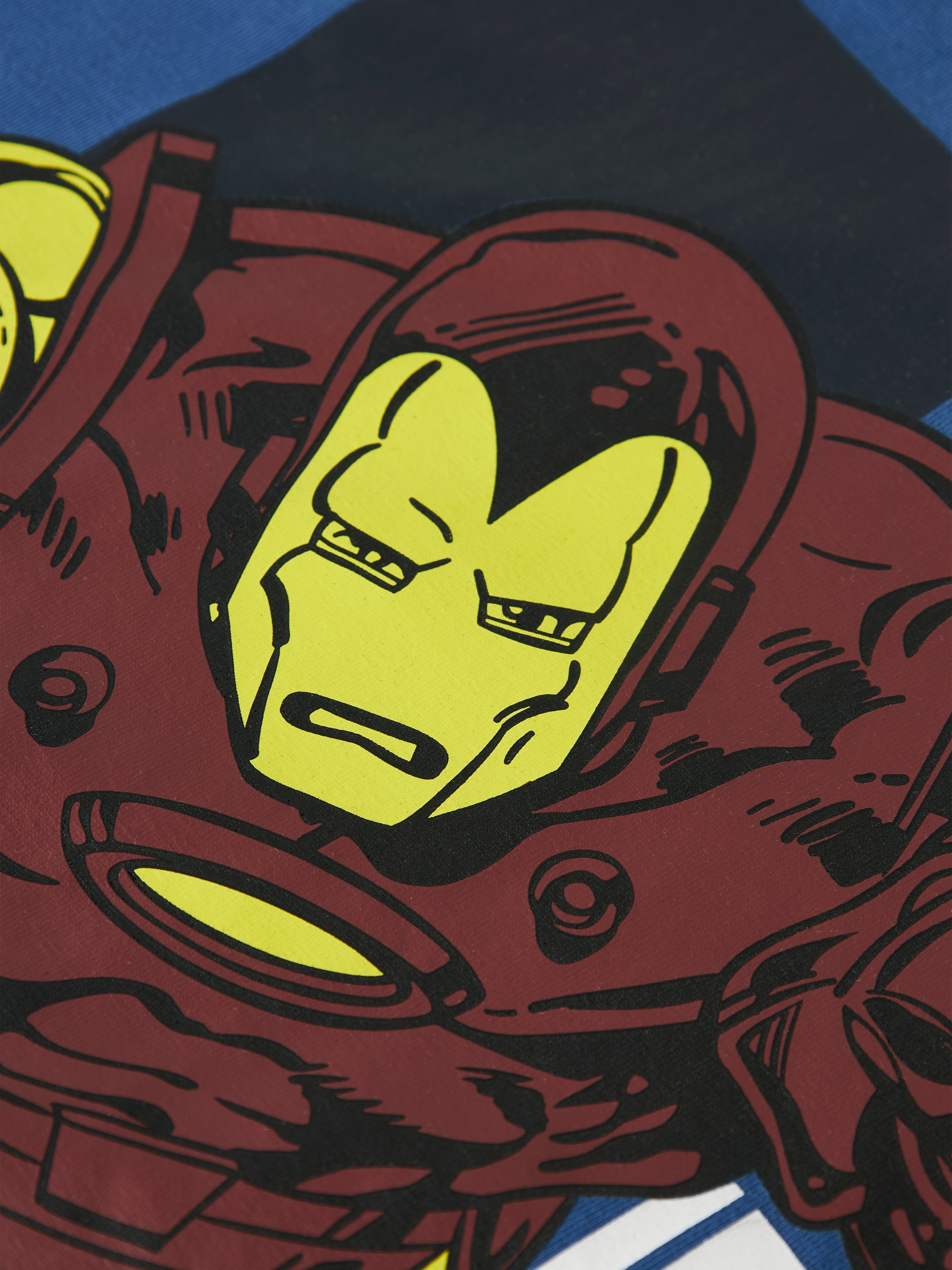 T-shirt Marvel com Manga Curta name it Azul-3