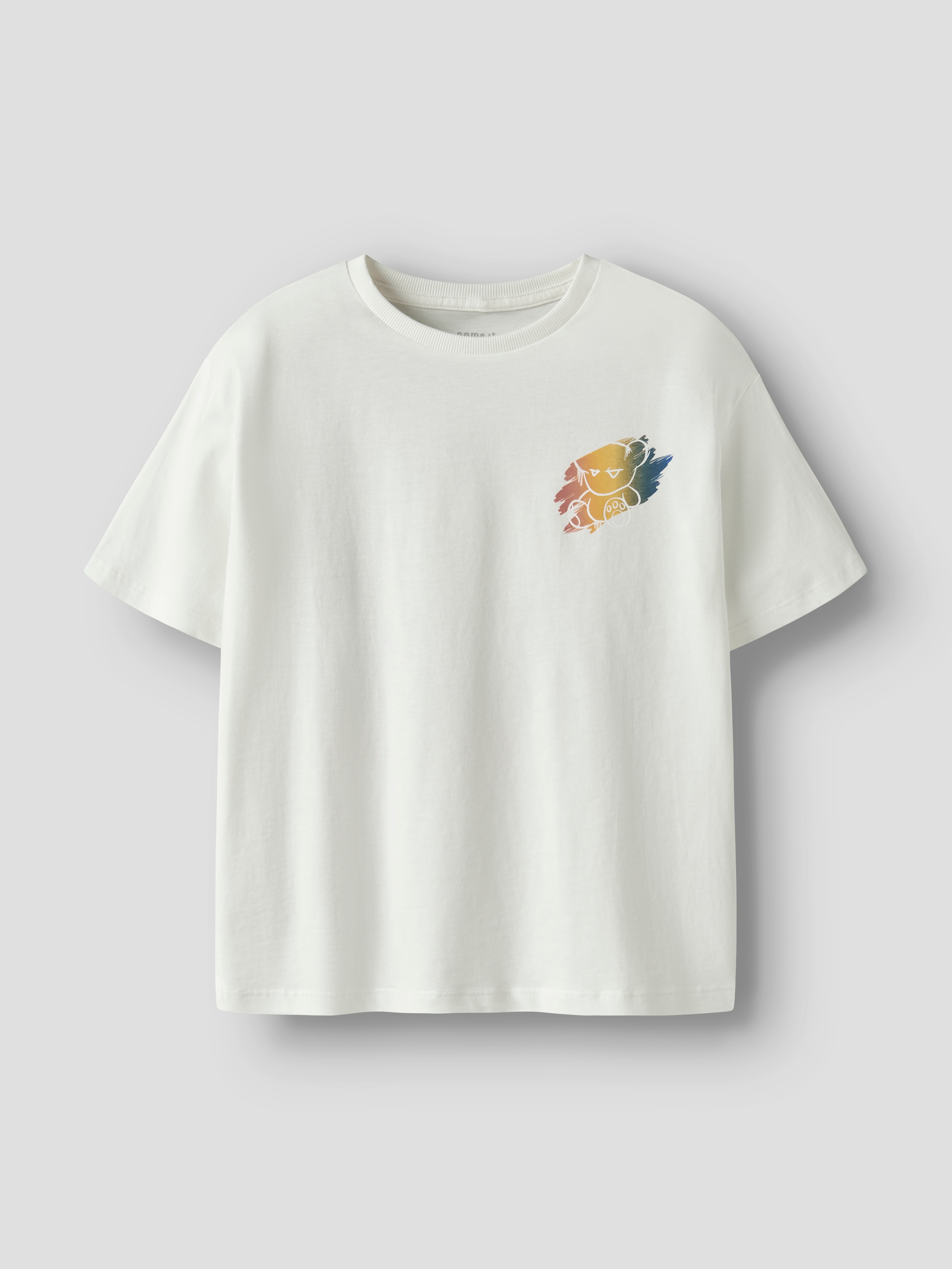 Camiseta de manga corta de niño - name it - Blanco Blanco-1